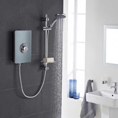 Vado Elegance Grey & Chrome Electric Shower - 9.5kW