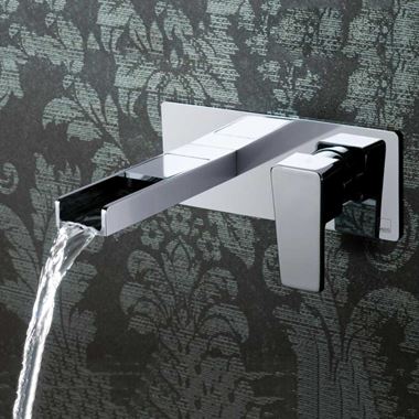Vado Synergie 2 Hole Wall Mounted Single Lever Basin Mixer