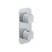 Vado Kovera Vertical Concealed Thermostatic Shower Valve with 2 Outlets