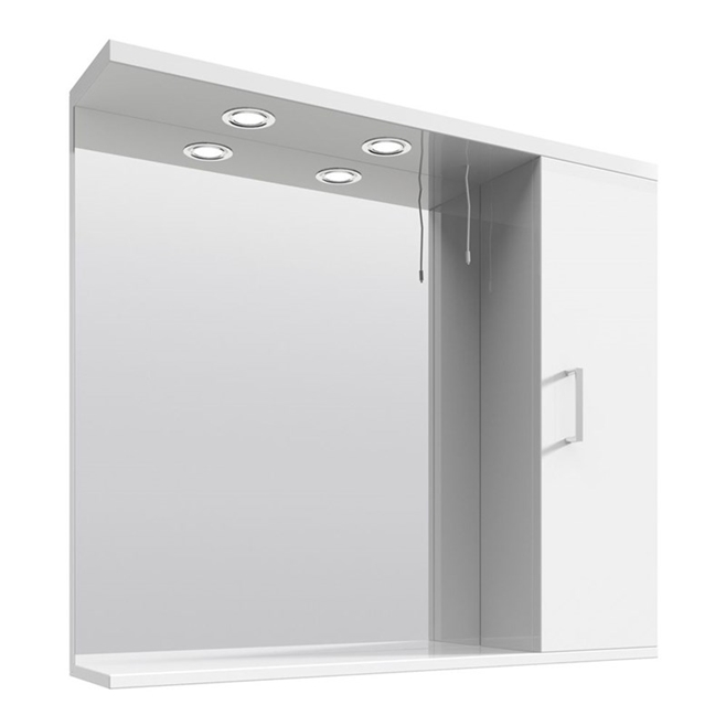 Vellamo Alpine 850mm Illuminated Mirror Cabinet