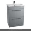 Vellamo Aspire 1100mm 2 Drawer Combination Basin & Toilet Unit - Gloss Grey