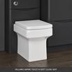 Vellamo Aspire 1100mm 2 Door Combination Basin & Toilet Unit - Matt Grey