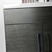 Vellamo Aspire 600mm Floorstanding 2 Door Vanity Unit & Polymarble Basin - Black Ash