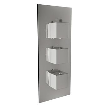 Vellamo Blox 2 Outlet Concealed Thermostatic Shower Valve - Chrome