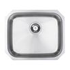 Vellamo Classic Large 1 Bowl Undermount Stainless Steel Kitchen Sink & Waste Kit - 530 x 450mm