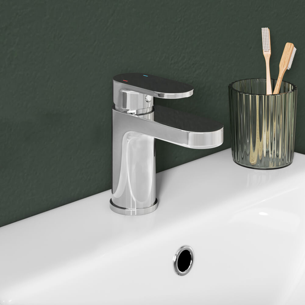 Vellamo Connect Basin Mixer Tap & Waste Tap Warehouse