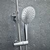 Vellamo Cool Touch Thermostatic Shower Set with Large Thin Fixed Head