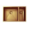 Vellamo Designer 1.5 Bowl Inset/Undermount Brushed Copper Stainless Steel Kitchen Sink & Waste - 670 x 440mm