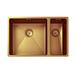 Vellamo Designer 1.5 Bowl Inset/Undermount Brushed Copper Stainless Steel Kitchen Sink & Waste