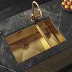 Vellamo Designer 1.5 Bowl Inset/Undermount Stainless Steel Kitchen Sink & Waste