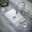 Vellamo Designer 1.5 Bowl Matt White Comite Composite Inset/Undermount Kitchen Sink & Waste - 670 x 440mm