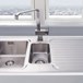 Vellamo Designer 1.5 Bowl Stainless Steel Sink & Waste Kit with Left Hand Drainer - 1000 x 500mm