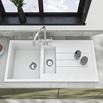 Vellamo Designer 1.5 Bowl Composite Kitchen Sink & Waste with Reversible Drainer - 1000 x 500mm