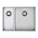 Vellamo Edge 1.5 Bowl Inset/Undermount Stainless Steel Kitchen Sink & Waste Kit with Right Hand Main Bowl - 580 x 430mm