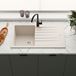 Vellamo Horizon Compact 1 Bowl Granite Composite Kitchen Sink & Waste - 860 x 500mm