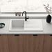 Vellamo Horizon Compact 1 Bowl White Granite Composite Kitchen Sink & Waste - 860 x 500mm