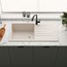 Vellamo Horizon Large Single Bowl Stone Granite Composite Kitchen Sink & Waste - 1000 x 500mm