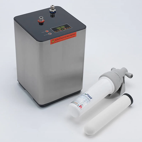 Vellamo Kaffe 3-in-1 Instant Hot Water Tap with Boiler Unit & Filter - Gunmetal Grey