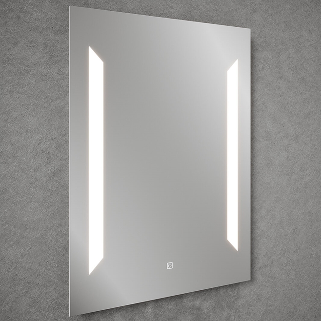 Vellamo LED Illuminated Bathroom Mirror with Demister Pad - 800 x 600mm