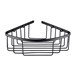Vellamo Matt Black Corner Shower Basket