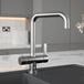 Vellamo Mokka Filtered Cold & Instant Boiling Water Tap with WRAS-Approved Boiler & Filter - Brushed Steel