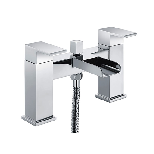 Vellamo Reve Waterfall Bath Shower Mixer Tap with Shower Attachment