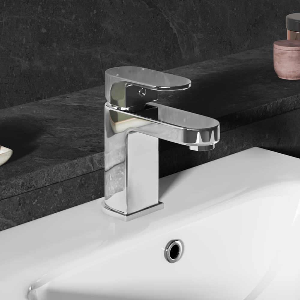 Vellamo Reveal Chrome Basin Mixer Tap & Waste Tap Warehouse