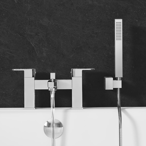 Vellamo Reveal Bath Shower Mixer with Shower Kit