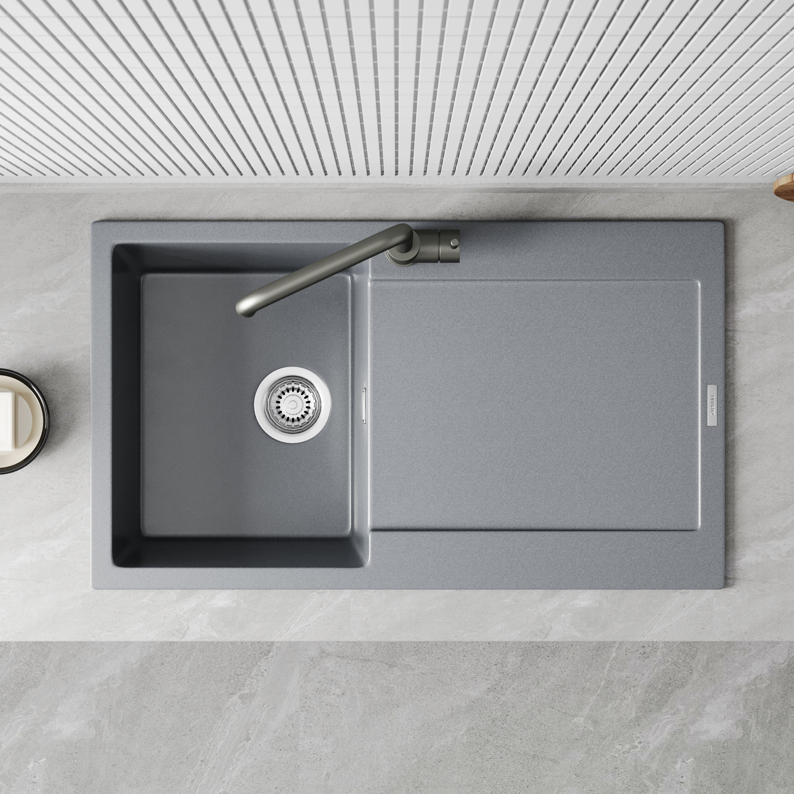 Vellamo Rocca Compact 1 Bowl Granite Composite Inset Kitchen Sink ...