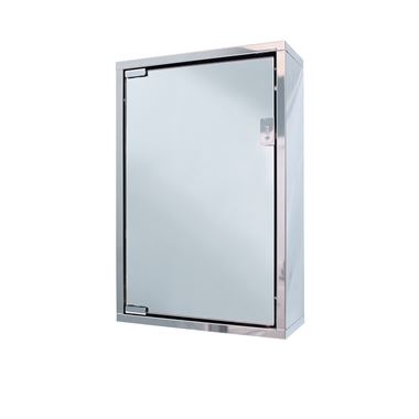 Vellamo Stainless Steel Mirrored Cabinet