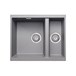 Vellamo Terra 1.5 Bowl Graphite Grey Granite Composite Inset/Undermount Kitchen Sink & Waste Kit - 555 x 460mm