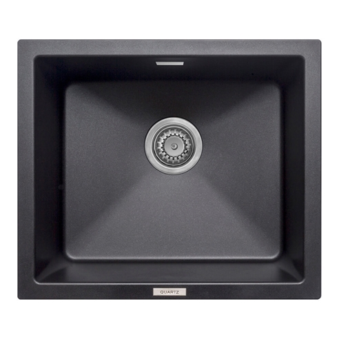 Vellamo Terra 1 Bowl Granite Composite Inset / Undermount Kitchen Sink & Waste - 533 x 457mm