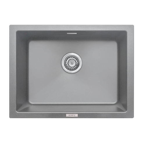 Vellamo Terra Large 1 Bowl Granite Composite Inset / Undermount Kitchen Sink & Waste - 610 x 460mm