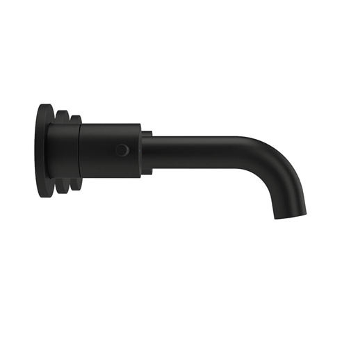 Harbour Clarity Matt Black 3 Hole Wall Mounted Basin Tap with Easy Plumb Installation Kit