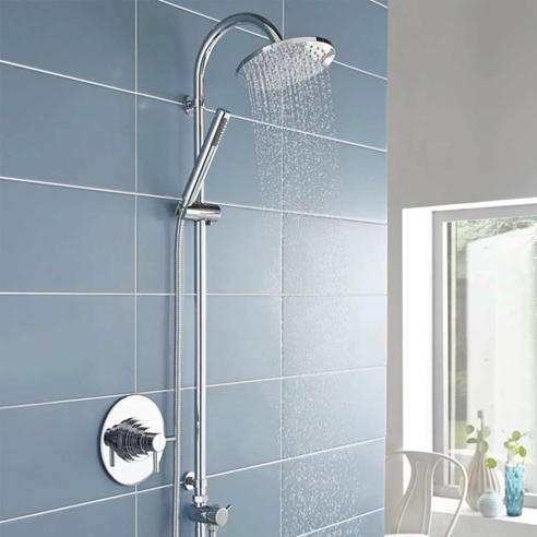 Vellamo Twist 1 Outlet Circle Concealed Thermostatic Shower Valve