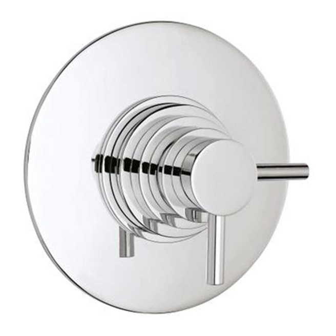 Vellamo Twist 1 Outlet Circle Concealed Thermostatic Shower Valve