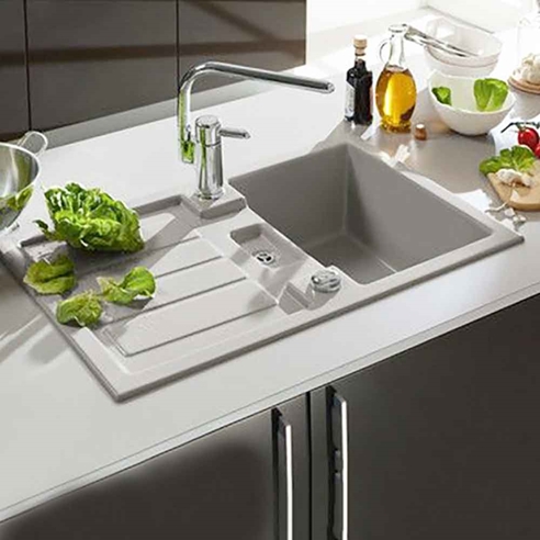 Villeroy & Boch Flavia 50 Ceramic Single Bowl Sink with Reversible Drainer - 900mm x 510mm