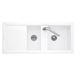 Villeroy & Boch Subway Large 1.5 Bowl White Alpin Ceramic Sink with Reversible Drainer - 1160mm x 510mm