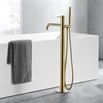 VOS Floorstanding Bath Shower Mixer - Brushed Brass