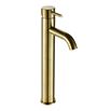 VOS Tall Single Lever Basin Mixer - Brushed Brass