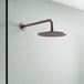 VOS Fixed 400mm Wall Shower Arm - Brushed Bronze