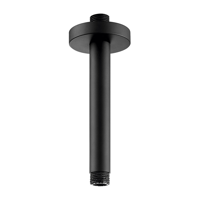 VOS Fixed Ceiling Shower Arm - Matt Black