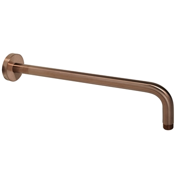 VOS Fixed 400mm Wall Shower Arm - Brushed Bronze