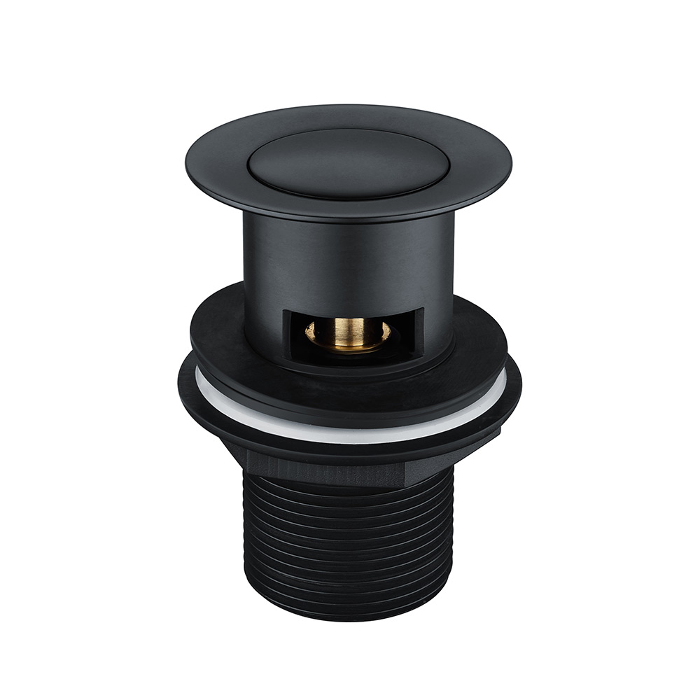 Vellamo City Matt Black Basin Mixer Tap & Waste Tap Warehouse