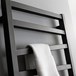 Bauhaus Wedge Towel Rail in Metallic Black Matte - 500 x 1096mm
