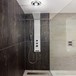 HIB Cyclone LED Illuminated Inline Chrome Wetroom Ventilation System