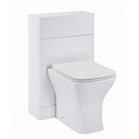 Harbour Identity 500mm Back to Wall Toilet Unit - Gloss White
