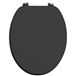 Harbour Anthracite Grey Vinyl Wrapped Soft Close Wooden Toilet Seat