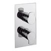 Crosswater Wisp 1 Outlet 2 Handle Concealed Thermostatic Shower Valve - Chrome
