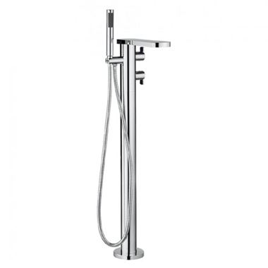 Crosswater Wisp Thermostatic Floor Standing Bath Shower Mixer with Kit